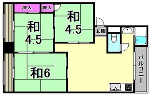 コーポ潮江の物件間取画像